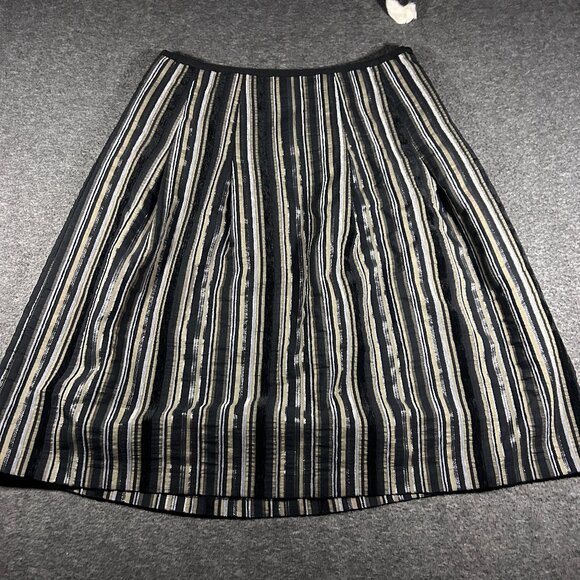 Vintage Skirt Womens 10 Felicia & Co Velvet Stripe Whimsigoth Fairy Goth A Line - Picture 1 of 9